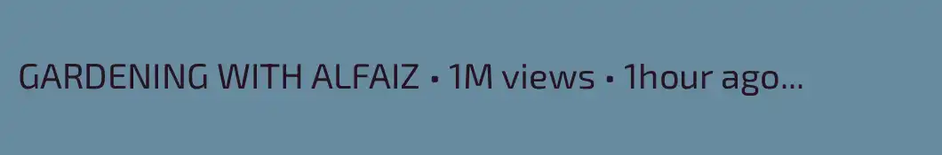GARDENING WITH ALFAIZ • 1M views • 1hour ago...